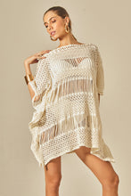 Load image into Gallery viewer, Model Front: Empress Kaftans / Cover Ups Offwhite Tunica Nikki