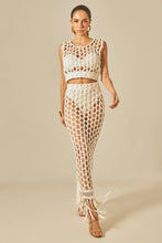 Load image into Gallery viewer, Model Front: Empress Maxi Dresses Offwhite Hammock
