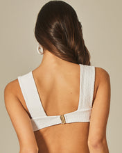 Load image into Gallery viewer, Image 04: Empress Top Top Hoop Sloane White Tweed Texture