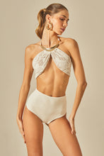 Load image into Gallery viewer, Model Front: Empress Bottom Bottom Offwhite Bardot