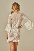 Load image into Gallery viewer, Model Back: Empress Kaftans / Cover Ups Isabel Dress Off White Lace