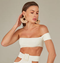 Load image into Gallery viewer, Image 04: Empress Top Top Biquini Suzy Textura Flat Off White