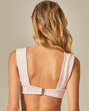 Load image into Gallery viewer, Image 04: Empress Top Top Hoop Sloane Pink Tweed Texture