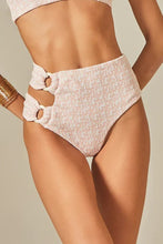 Load image into Gallery viewer, Gallery: Empress Bottom Bottom Hoop Sloane Pink Tweed Texture

