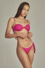 Load image into Gallery viewer, Model Front: Empress Set Bikini Agatha Fuchsia Pink
