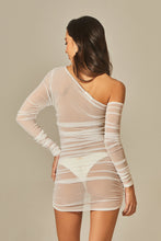 Load image into Gallery viewer, Model Back: Empress Mini Dress Yasmin Dress White Tule
