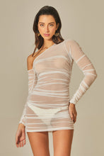 Load image into Gallery viewer, Model Front: Empress Mini Dress Yasmin Dress White Tule
