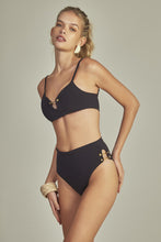 Load image into Gallery viewer, Model Front: Empress Bottom Bottom Bikini Antigua Black
