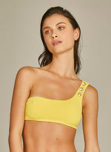 Load image into Gallery viewer, Model Front: Empress Top Top Biquini Nautique Amarelo Margarida
