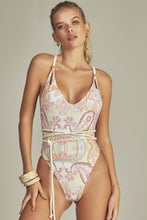 Load image into Gallery viewer, Leticia Body Green Paisley
