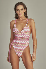 Load image into Gallery viewer, Leticia Body Pink Chevron
