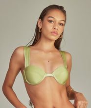 Load image into Gallery viewer, Top Bikini Bouche Olive Green
