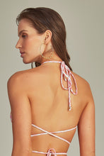 Load image into Gallery viewer, Top Bikini Danielle Pink Chevron
