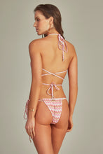 Load image into Gallery viewer, Top Bikini Danielle Pink Chevron
